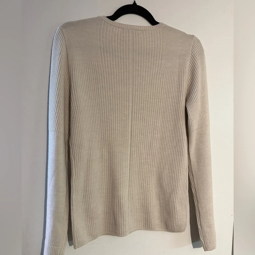 Rag & Bone Beige Audrina Ribbed wool sweater. Size M. - Picture 10 of 10